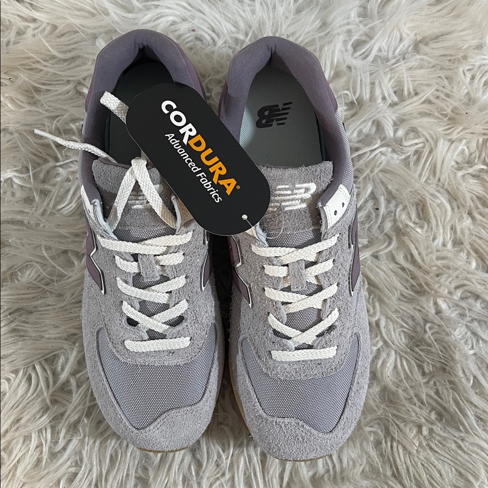 NEW BALANCE UNISEX U574YGD Rain Cloud Grey GREY & PURPLE SIZE 11.5 NEW - Picture 5 of 16
